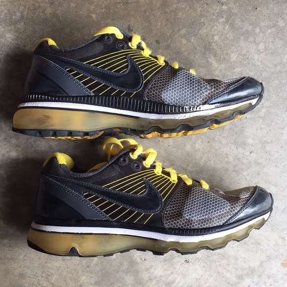 Nike Air Max Youth Gray Yellow - Picture 1 of 7